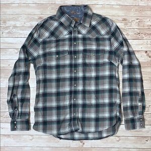 Jachs Girlfriend Bea Flannel Plaid Snap Shirt